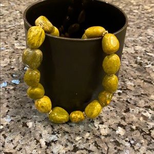 Green stone necklace